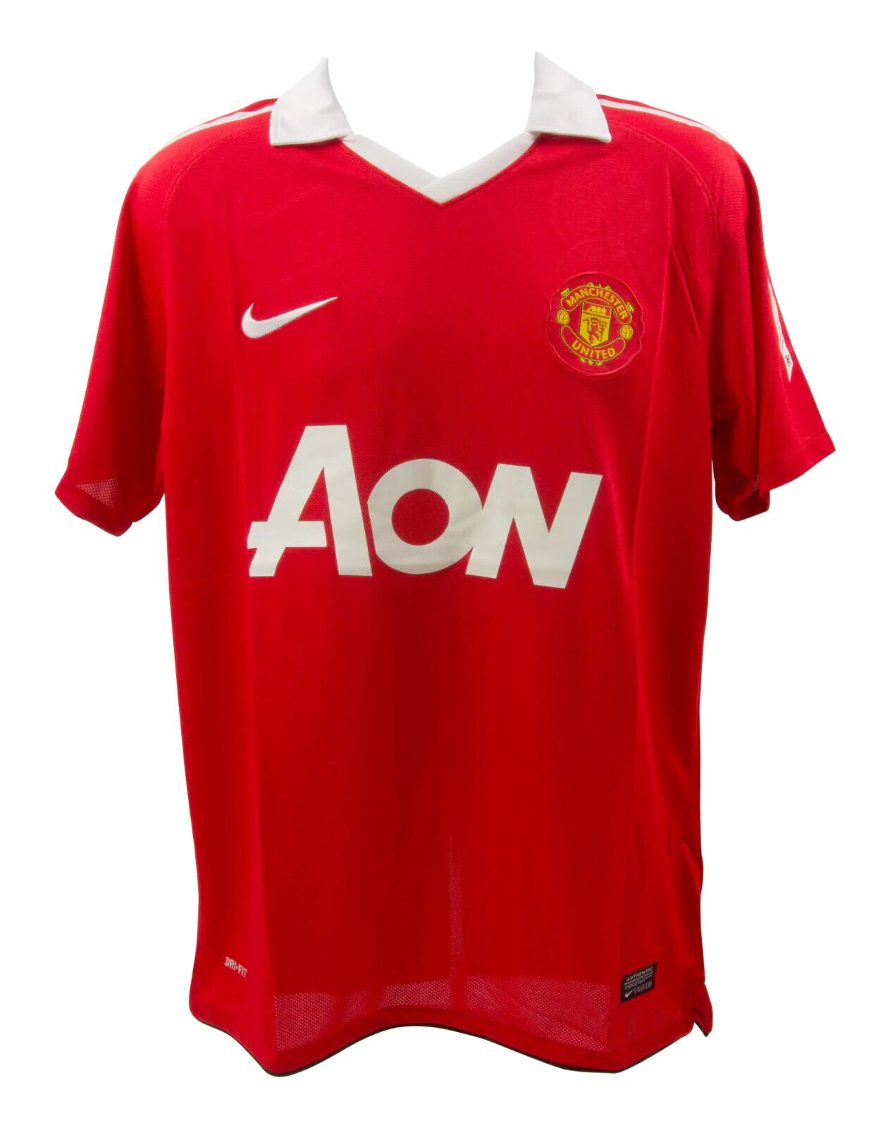 Wayne Rooney Signed Manchester United Home Soccer Jersey #10 with Beckett COA